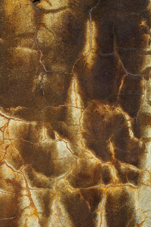 Abstract destruction of old concrete stone, natural wear, rust, corrosion. Broken textured lines on a stone textureの写真素材