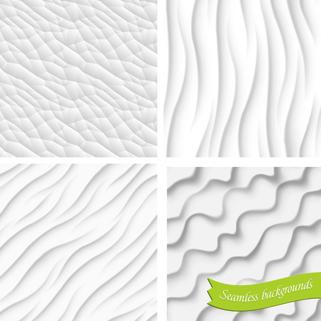 Set of four vector backgrounds, seamlessのイラスト素材
