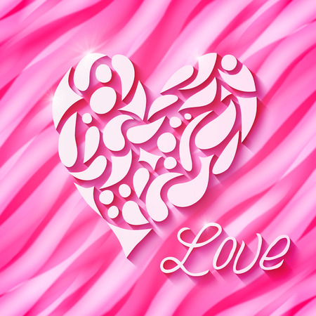 Valentines day cardのイラスト素材