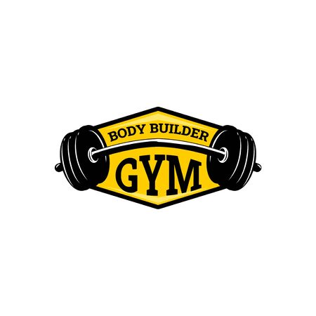 Body Builder or Gym Logoのイラスト素材