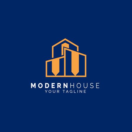 Modern House Logoのイラスト素材