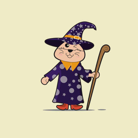 Wither Character for hallowen or other decoration design, funny and cute characterのイラスト素材