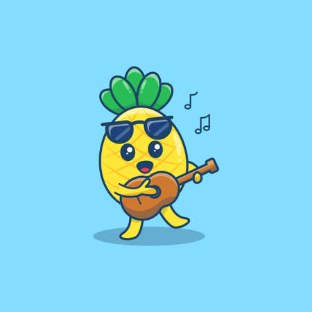 Yellow lemon fresh summer lemonade fruit with slice of lemon vector illustration. vectro summer holidayのイラスト素材