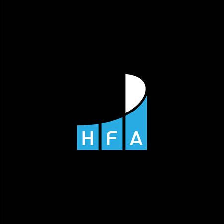 HFA letter logo design. HFA logo design. H F A iconのイラスト素材