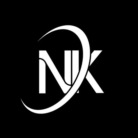Vector Of Initial Letter Nk Logotype Id Royalty Free Image Stocklib