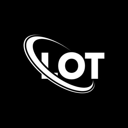 LOT logo. LOT letter. LOT letter logo design. Initials LOT logo linked with circle and uppercase monogram logo. LOT typography for technology, business and real estate brand.
