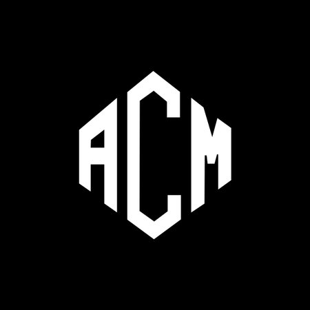 ACM letter logo design with polygon shape. ACM polygon and cube shape logo design. ACM hexagon vector logo template white and black colors. ACM monogram, business and real estate logo.
のイラスト素材