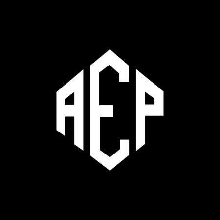 AEP letter logo design with polygon shape. AEP polygon and cube shape logo design. AEP hexagon vector logo template white and black colors. AEP monogram, business and real estate logo.
のイラスト素材