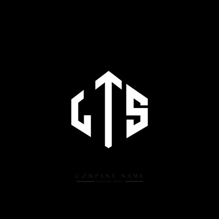 LTS letter logo design with polygon shape. LTS polygon and cube shape logo design. LTS hexagon vector logo template white and black colors. LTS monogram, business and real estate logo.