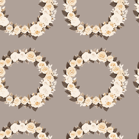 Flower pattern with leaves. Floral bouquets flower compositions. Floral patternのイラスト素材