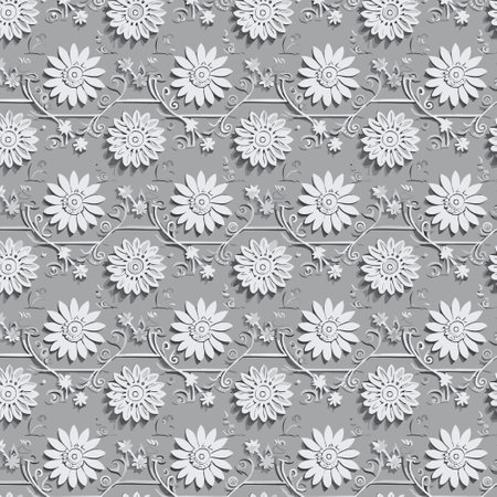 Flower pattern with leaves. Floral bouquets flower compositions. Floral patternのイラスト素材