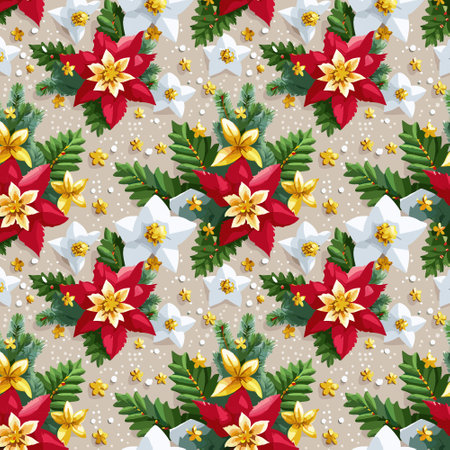 Flower pattern with leaves. Floral bouquets flower compositions. Floral patternのイラスト素材