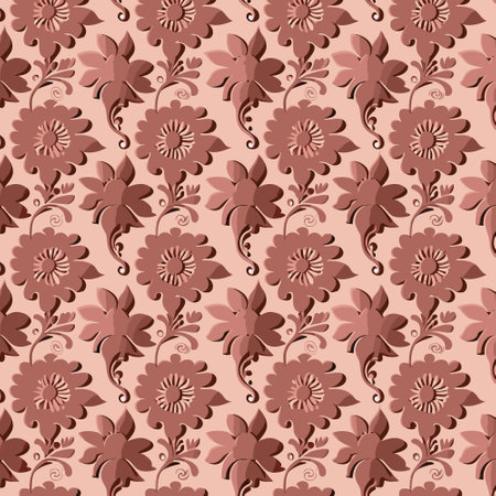 Flower pattern with leaves. Floral bouquets flower compositions. Floral patternのイラスト素材