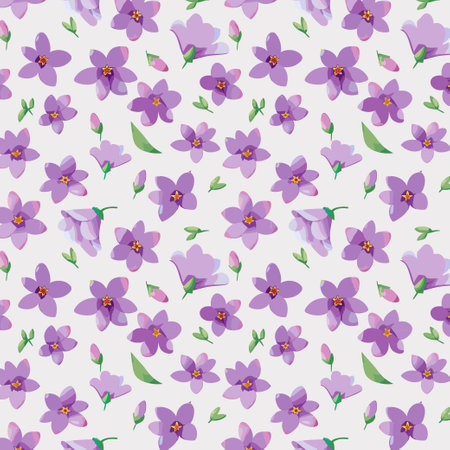 Flower pattern with leaves. Floral bouquets flower compositions. Floral patternのイラスト素材