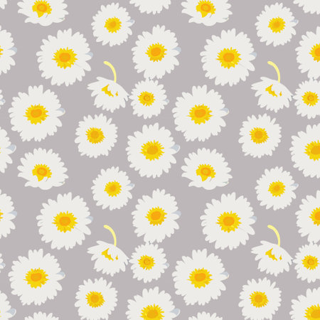 Flower pattern with leaves. Floral bouquets flower compositions. Floral patternのイラスト素材