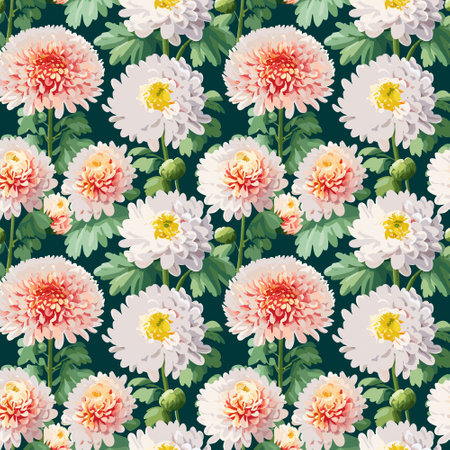 Flower pattern with leaves. Floral bouquets flower compositions. Floral patternのイラスト素材