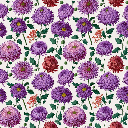 Flower pattern with leaves. Floral bouquets flower compositions. Floral patternのイラスト素材