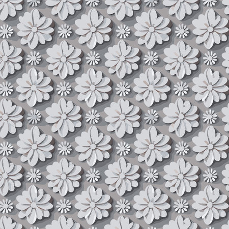 Flower pattern with leaves floral bouquets flower compositions floral patternのイラスト素材