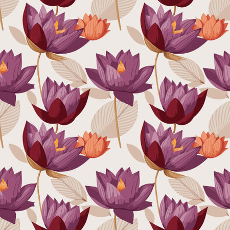 Flower pattern with leaves floral bouquets flower compositions floral patternのイラスト素材