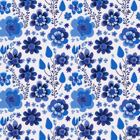 Flower pattern with leaves floral bouquets flower compositions floral patternのイラスト素材