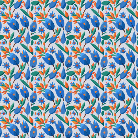 Flower pattern with leaves floral bouquets flower compositions floral pattern