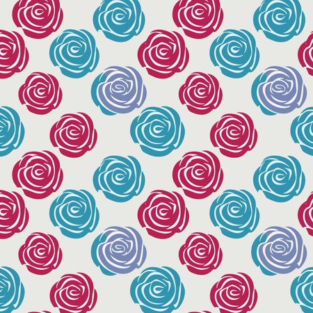 Flower pattern with leaves floral bouquets flower compositions floral patternのイラスト素材