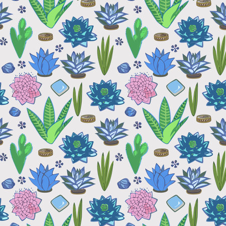 Flower pattern with leaves floral bouquets flower compositions floral patternのイラスト素材