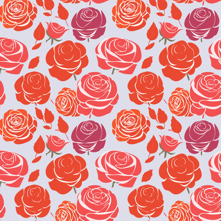 Flower pattern with leaves floral bouquets flower compositions floral patternのイラスト素材