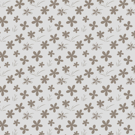 Pattern art design. Flower pattern with leaves. Floral bouquets. Flower compositions. Floral patternのイラスト素材