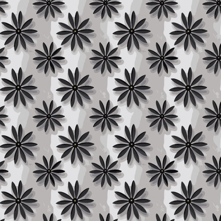 Pattern art design. Flower pattern with leaves. Floral bouquets. Flower compositions. Floral patternのイラスト素材