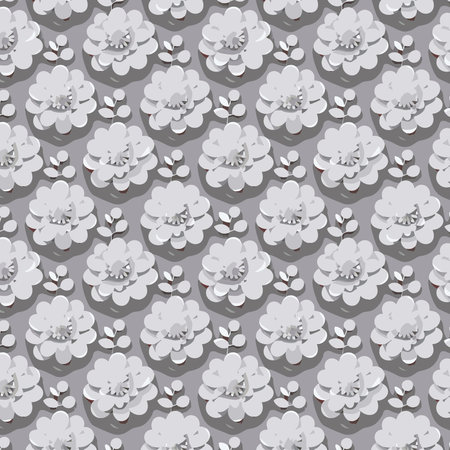 Florals pattern design for cloth, t shirt, pillowcase. Flower pattern with leaves. Floral bouquets flower compositions. Floral patternのイラスト素材