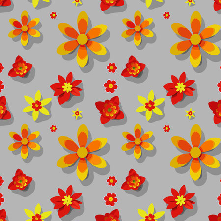 Florals pattern design for cloth, t shirt, pillowcase. Flower pattern with leaves. Floral bouquets flower compositions. Floral patternのイラスト素材