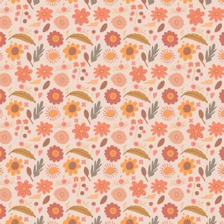 Florals pattern design for cloth, t shirt, pillowcase. Flower pattern with leaves. Floral bouquets flower compositions. Floral patternのイラスト素材