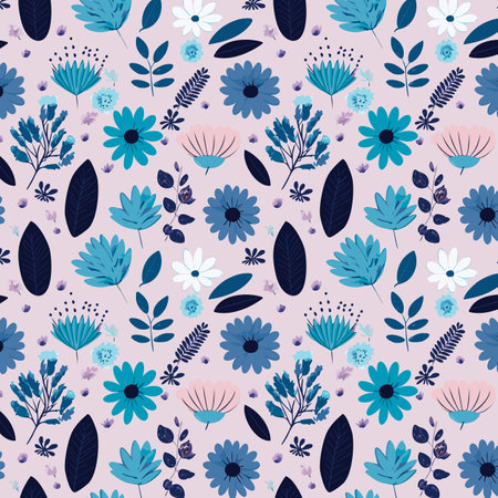 Pattern art design. Flower pattern with leaves floral bouquets flower compositions. Floral patternのイラスト素材