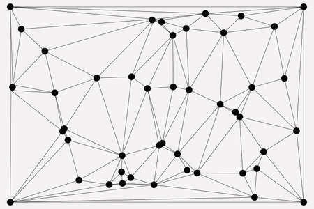 Global network connection background for banner design. Abstract line background with connecting...