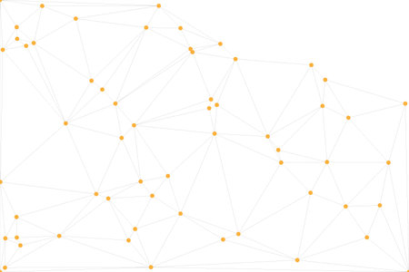 Abstract Geometric Network Mesh Background with Connected Dots and Lines â€“ Polygonal...