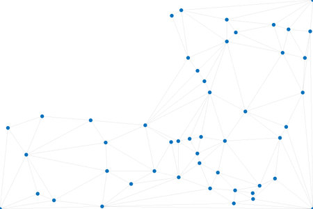 Abstract Geometric Network Mesh Background with Connected Dots and Lines â€“ Polygonal...