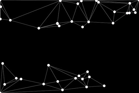 Abstract Geometric Network Mesh Background with Connected Dots and Lines â€“ Polygonal...