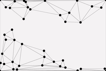 Abstract Geometric Network Mesh Background with Connected Dots and Lines â€“ Polygonal...