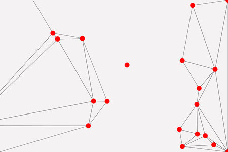 Abstract Geometric Network Mesh Background with Connected Dots and Lines â€“ Polygonal...