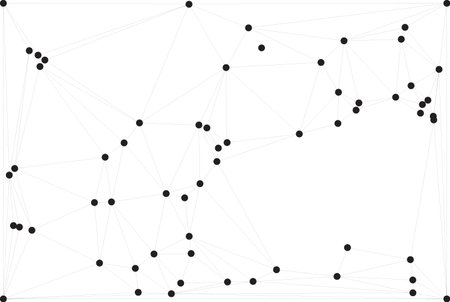 Global network connection background for banner design. Abstract line background with connecting...
