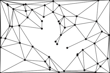 Global network connection background for banner design. Abstract line background with connecting...