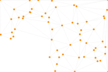 Global network connection background for banner design. Abstract line background with connecting...