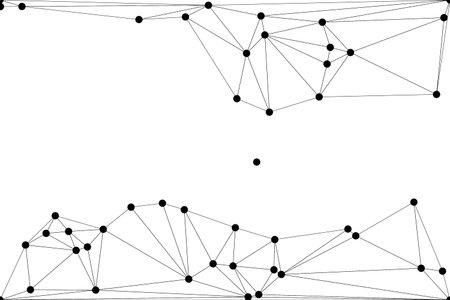Abstract Geometric Network Mesh Background with Connected Dots and Lines â€“ Polygonal...