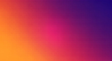 Abstract gradient background featuring a smooth transition from orange to pink to purple. Subtle brick-like texture adds depth. Ideal for modern designs.の素材