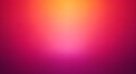Abstract gradient background featuring a blend of warm colors, transitioning from yellow at the top to pink and magenta at the bottom, creating a smooth, vibrant, and eye-catching effect.の素材
