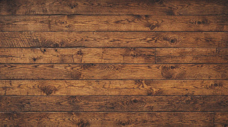 Close-up view of aged wooden planks with natural grain and texture details