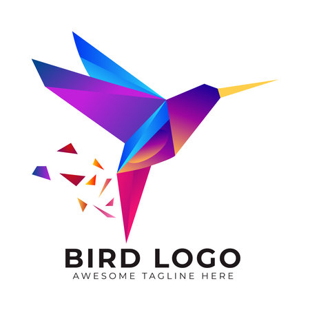 This is Very Professional Bird Logo Design. Creative and Modern Logo Design.のイラスト素材
