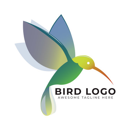 This is Very Professional Bird Logo Design. Unique and Professional Logo Design.のイラスト素材