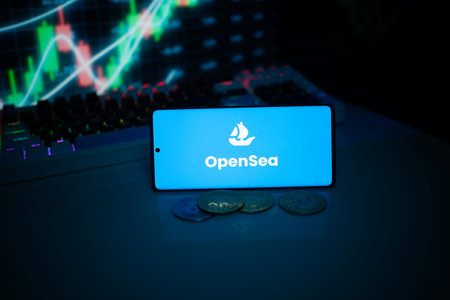 Close-up of a smartphone displaying logo of Oasis, Inc.